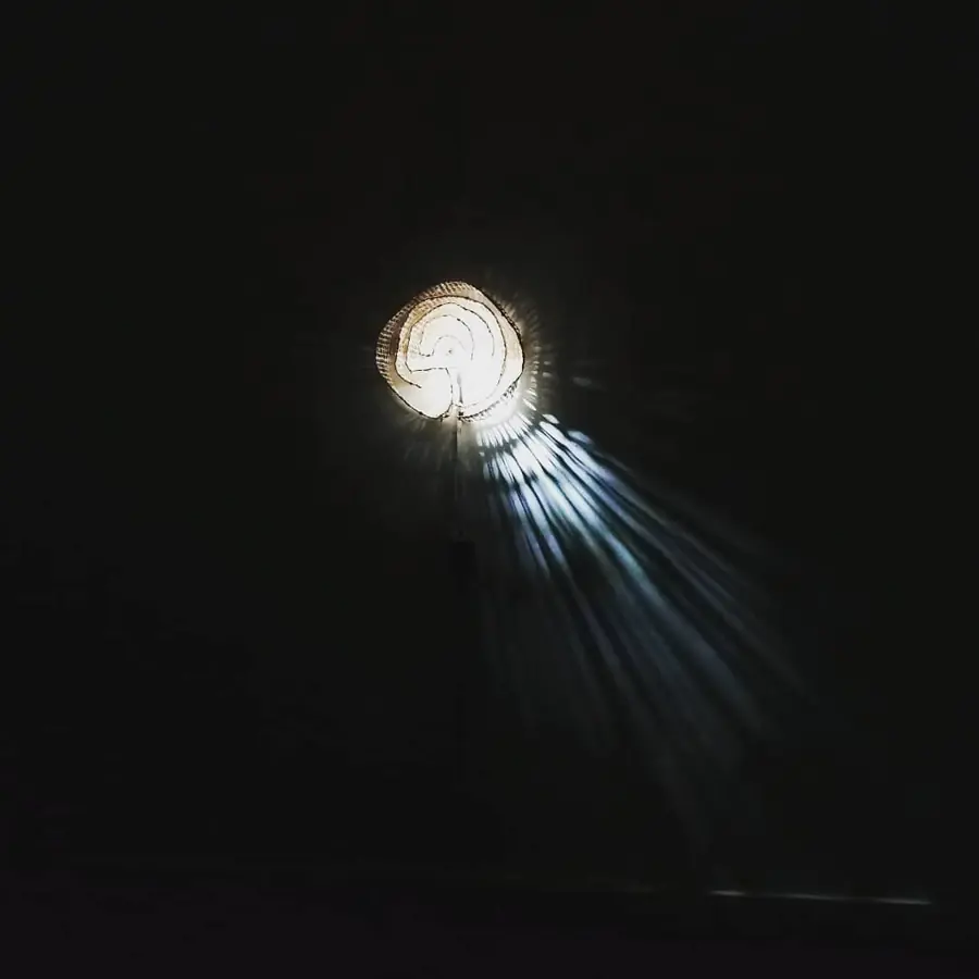 Beam of light in a dark space